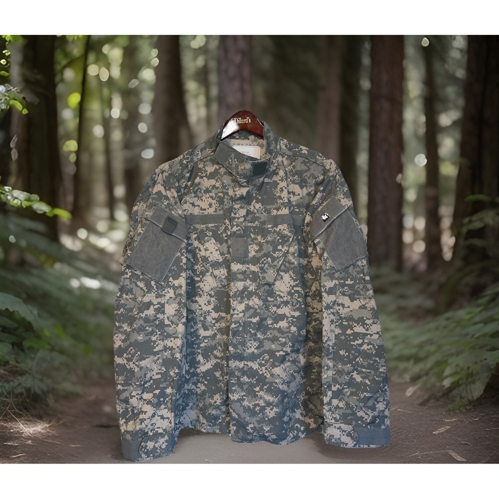 US Army ACU Combat Jacket Medium Regular Digital Camo Ripstop‎ 2000s Military